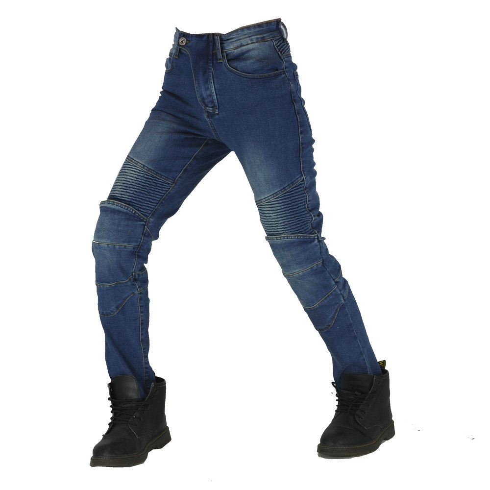 Productos genuinos VOLERO motocicleta carreras casual jeans rectos pantalones anti-caída pantalones todoterreno motocicleta montar pantalones elásticos para mujeres