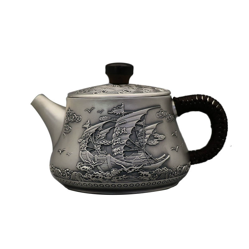 Teapot, tea set, cigarette holder, 999 volume, silver 999 sample