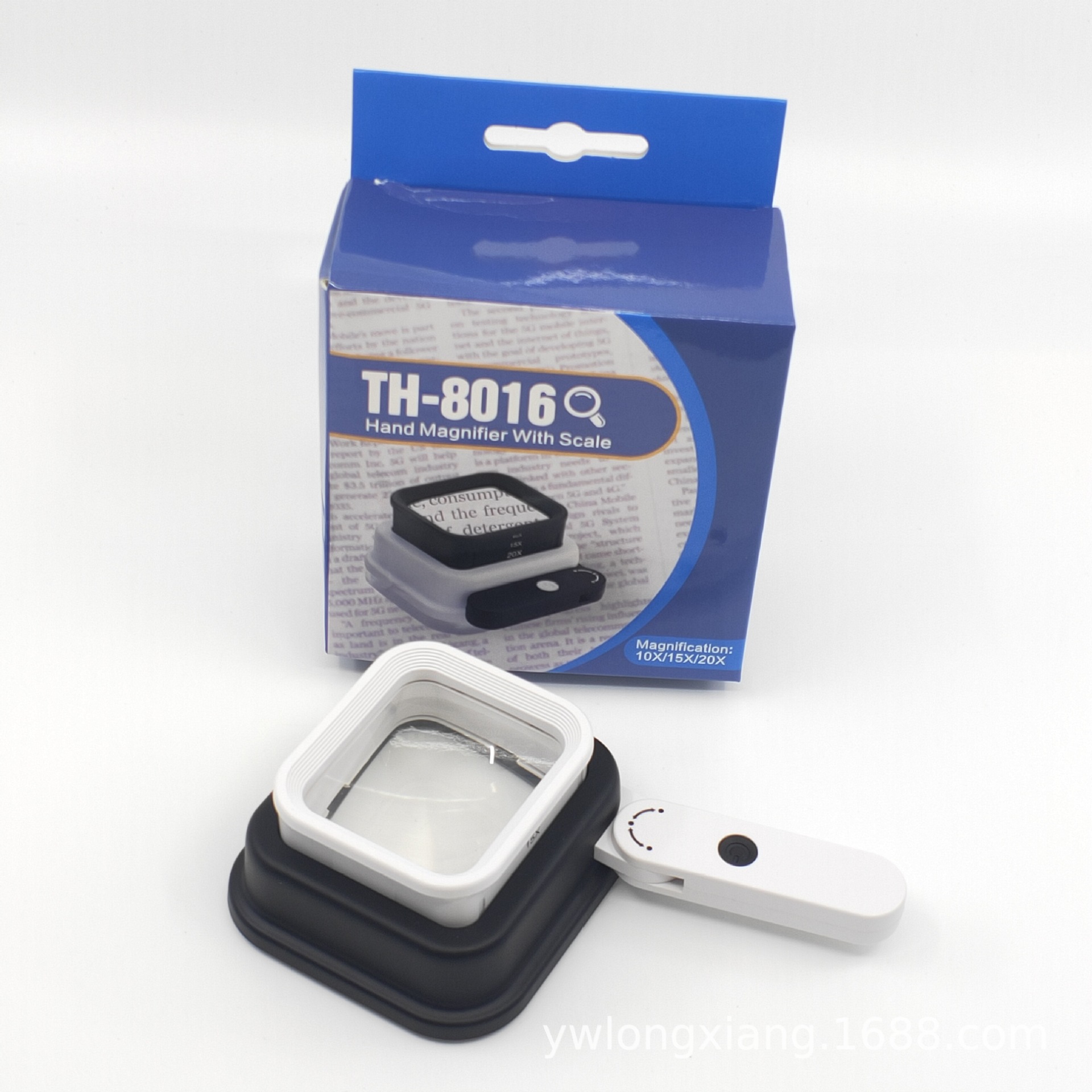 TH8016多功能带刻度手持式LED/验钞灯放大镜阅读古玩鉴定高倍率