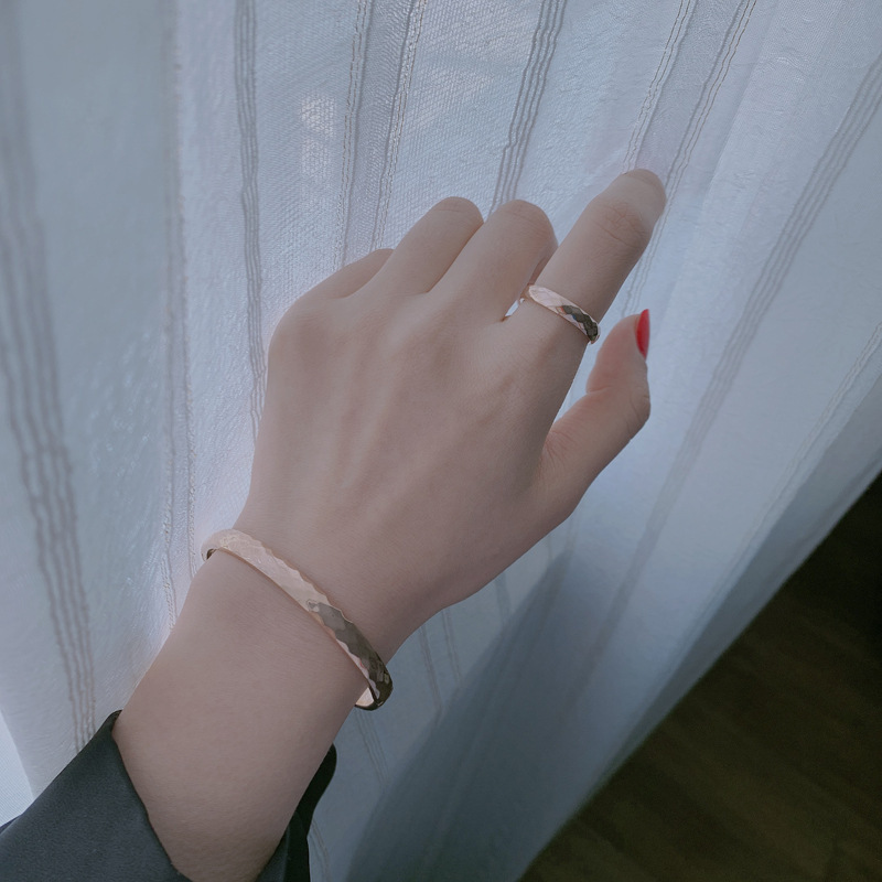 classic Versatile Simplicity Anti allergy Fade Titanium steel ring ins Net Red Simplicity Pinky Ring