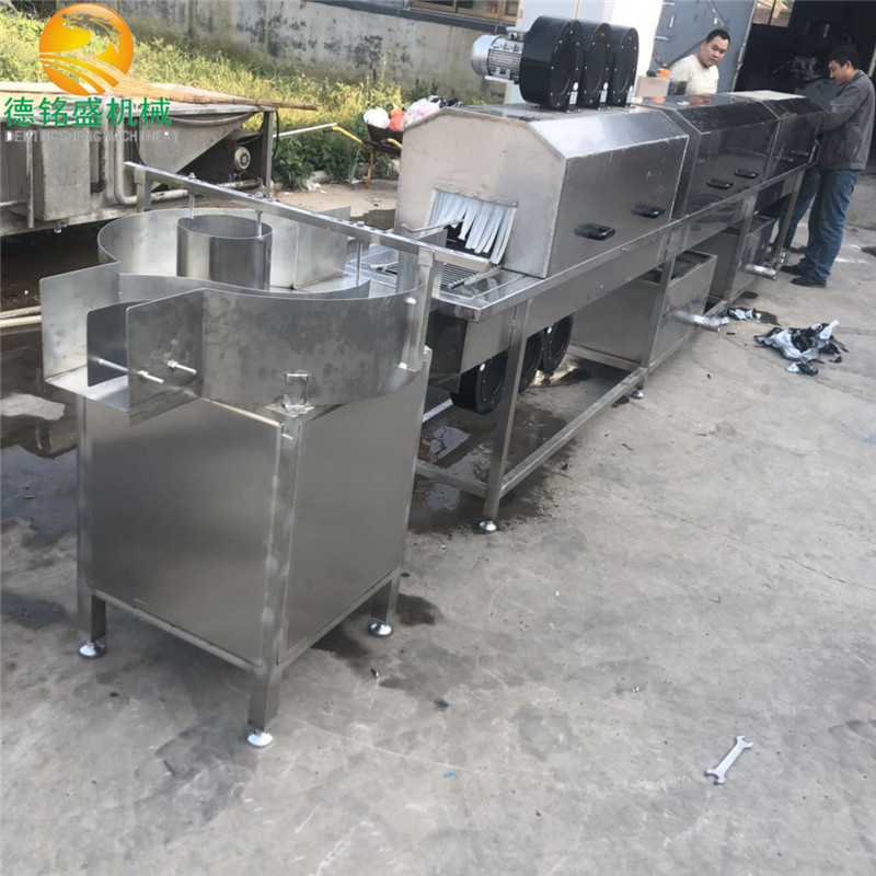 时产2000个马口铁罐清洗机 翻转式鱼罐头瓶清洗机 烘瓶机器