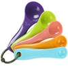 Plastic measuring spoon scaled, kitchen home use, tools set, 5 pieces, handmade