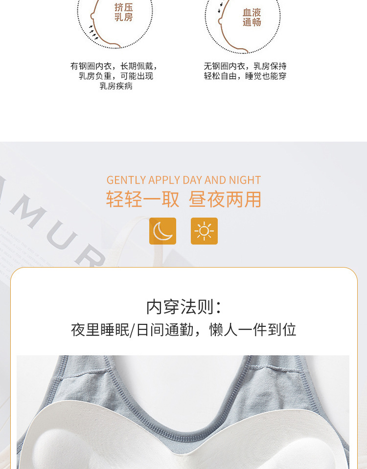 Korean vest, English beautiful back, letter wrap chest, U-shaped beautiful back underwear, one-piece strapless halter sports vest for women detail image 3