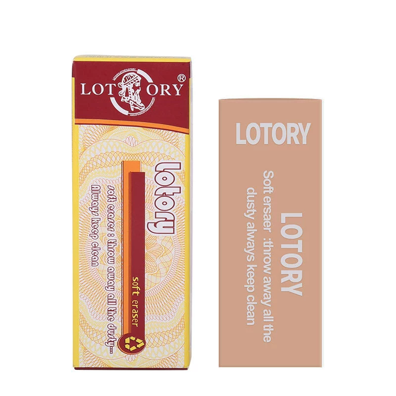 Мягкий ластик для рисования (Lotory), низкое следы, бережно к бумаге — для художественной подготовки и экзаменов