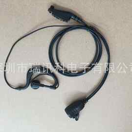适用于TD821大铁夹多针式 触点式数字机对讲机耳机