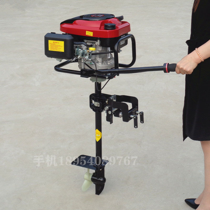 水王星船挂机厂家销售 小型汽油挂桨机舷外机现货供应船尾机