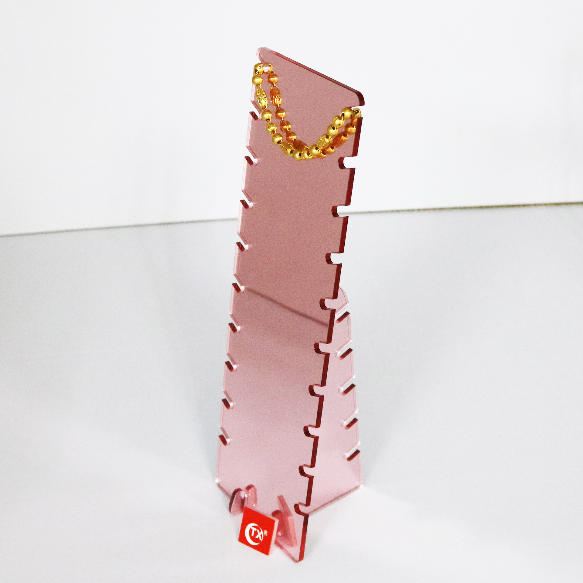 玫瑰金亚克力项链手链展示架首饰架子珠宝饰品展示道具饰品展示盘