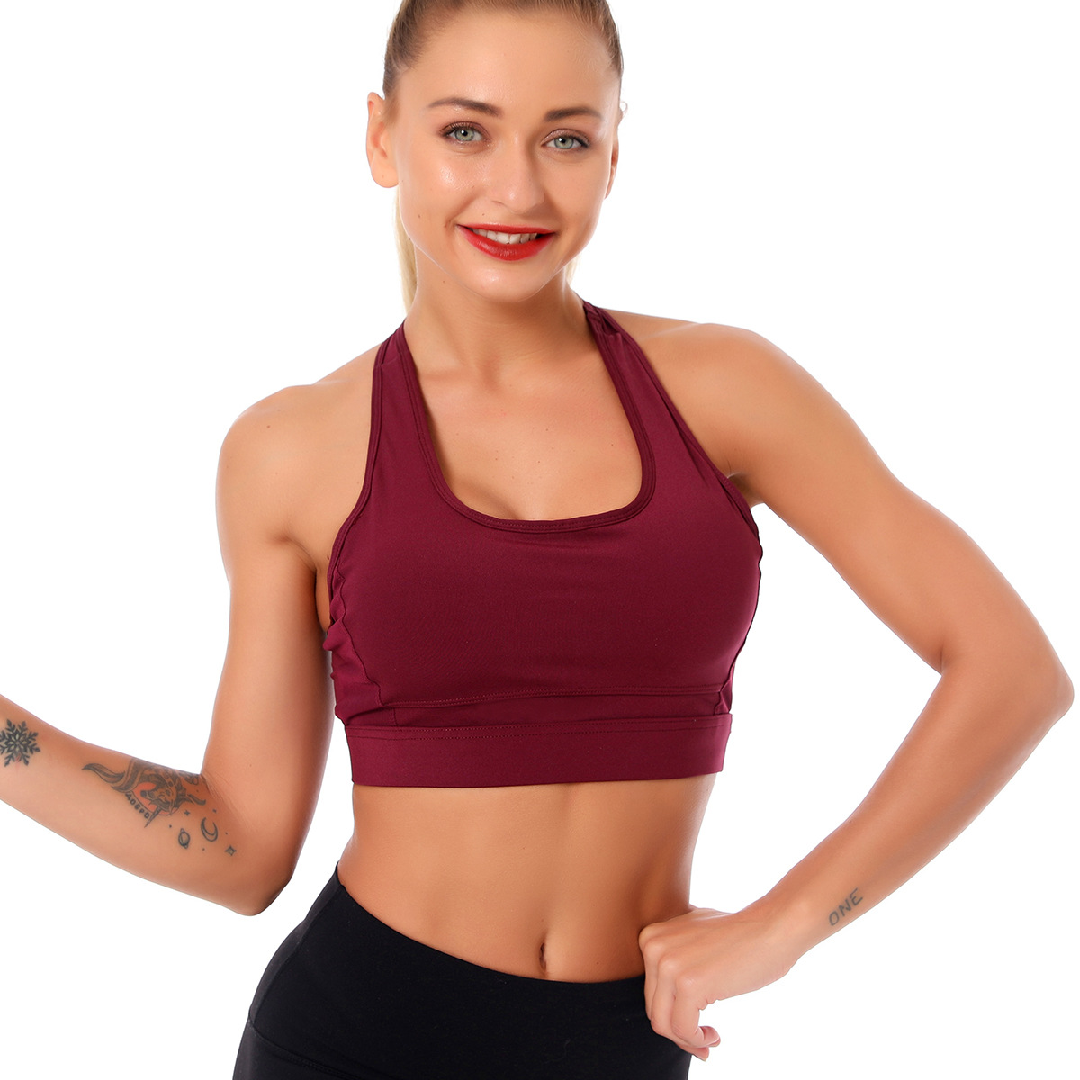 Light support cut out back sports bra NSNS47332