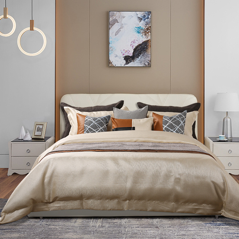 modern American style furniture Light extravagance bedding Multiple sets of modern Open Houses The exhibition hall Marketplace The bed Supplies Kit Containing core