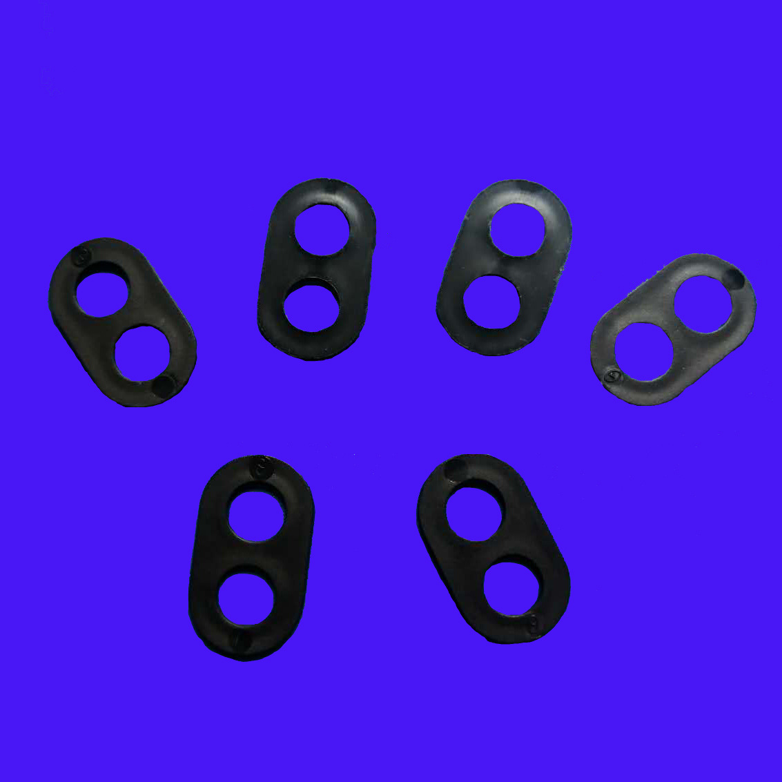 塑料压线扣 两孔8字扣24*14*1.5 电线压线片八字 固定压线八字扣