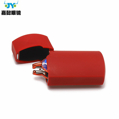 Dropshipping cross-border hot style exquisite reading glasses, compact lighter box, anti-blue light antenna, folding reading glasses