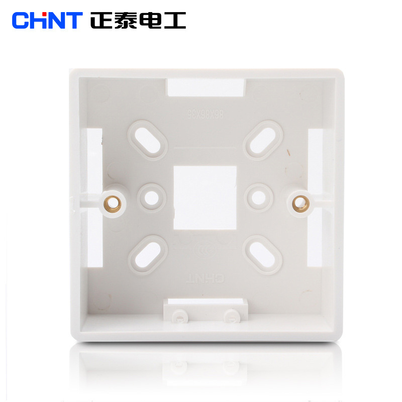 正泰86型明装底盒明盒暗装改明装专用底盒白色墙壁开关盒NEH1-201-阿里巴巴