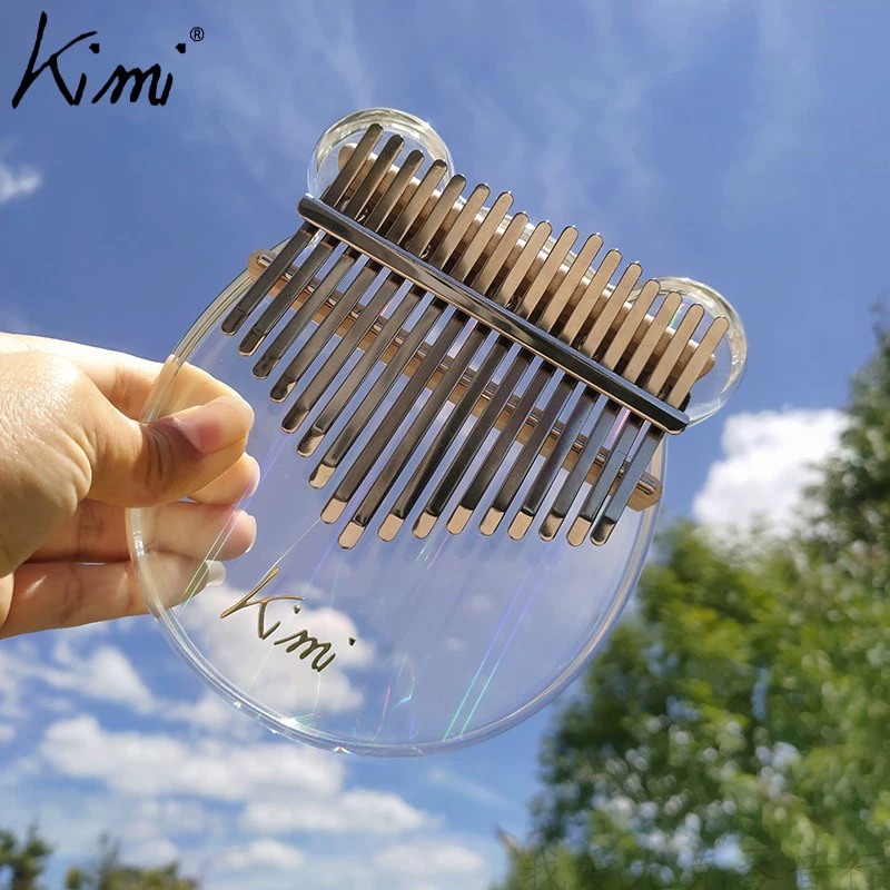 Kimi thumb crystal transparent mini finger piano Kalinba mother pointed at the piano beginner crystal instrument female