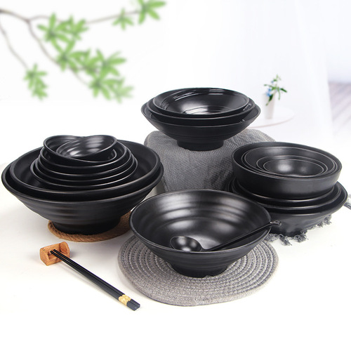 Melamine Tableware Face Bowl Noodle Restaurant Special Soup Noodle Rice Noodle Bowl Commercial Spicy Hot Pot Large Plastic Imitation Porcelain Japanese Soup Bowl