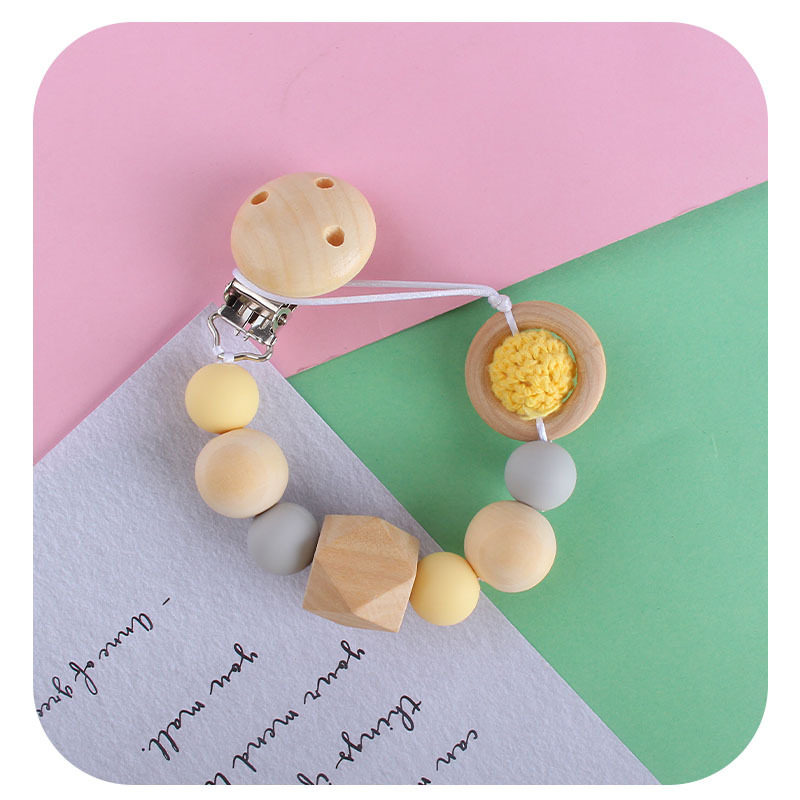 Suministros de bebé creativo planeta juguete Hemu chupete clip bebé calmante silicona molar chupete cadena anti-gota cadena