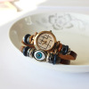 Fashionable leather ethnic jewelry suitable for men and women, retro watch, bracelet, ethnic style, European style, simple and elegant design