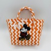 Manufactor Direct selling new pattern lovely Cartoon manual Woven bag Color matching Water ripples Handbag