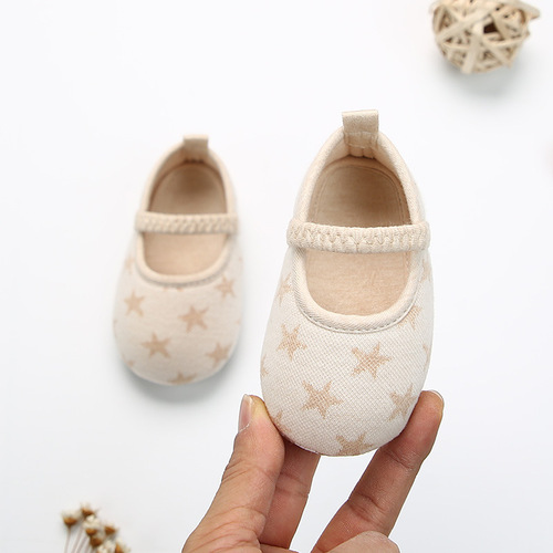 Wholesale Spring New Color Cotton Soft Sole Baby Shoes for Boys and Girls, Soft Sole Indoor Learning to Walk Shoes, One Piece Dropshipping
