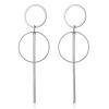 Magazine, earrings, hypoallergenic silver needle, pendant, European style, simple and elegant design