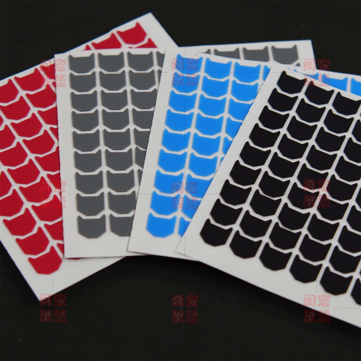 【廠家直銷】緩沖防滑防震彩色矽膠背膠防撞橡膠腳墊密封圈墊片