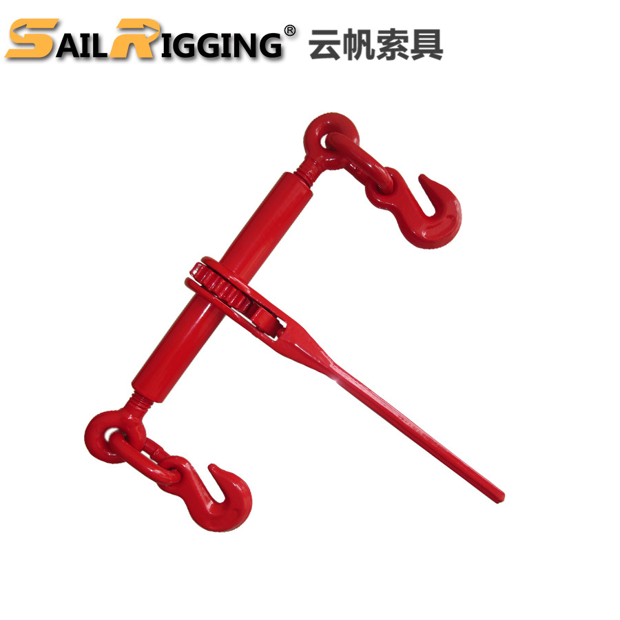 云帆索具 美式链条收紧器 棘轮式紧索具 红色喷塑 配套大型设备