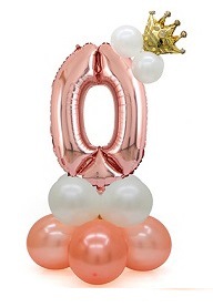 玫瑰金数字立柱0