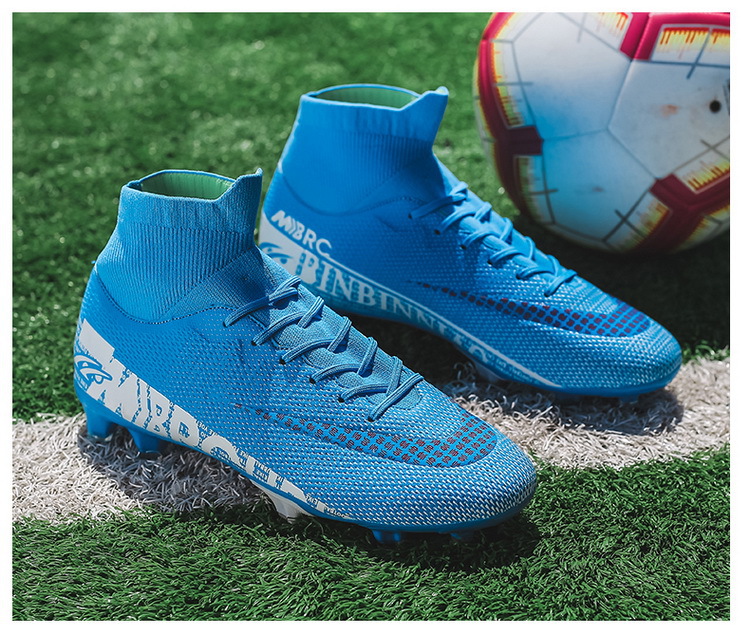 Scarpe da calcio con punte transfrontaliere per bambini e uomini Stivali da commercio estero con punta alta Primavera ed estate_voghion.com