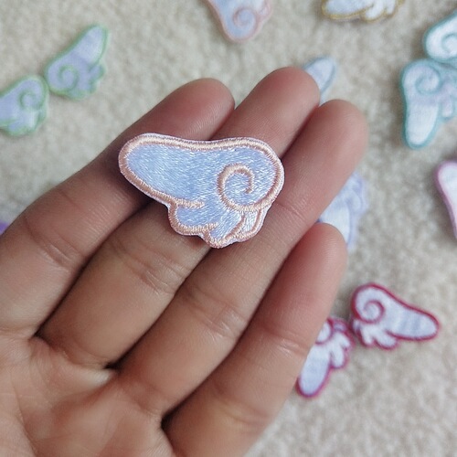 Nayang small wings computer embroidered cloth patch bag DIY decoration clothing luggage accessories applique self-adhesive