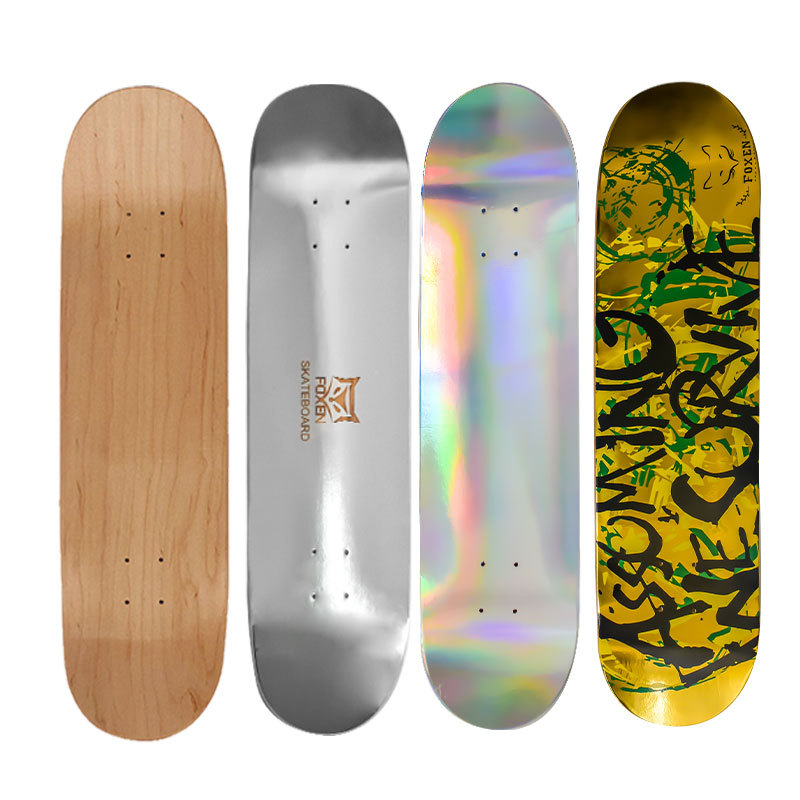 Universal professional skateboard for adults with two curved ends