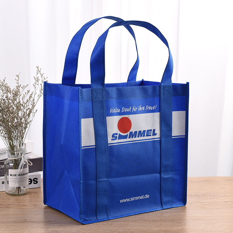 厂家定 制纯色无纺布袋定 做彩印覆膜立体袋手提无纺布购物袋可lo