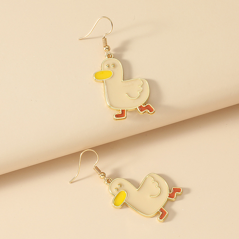 Nouvelles Boucles D&#39;oreilles Mignonnes De Canard De Corée display picture 4