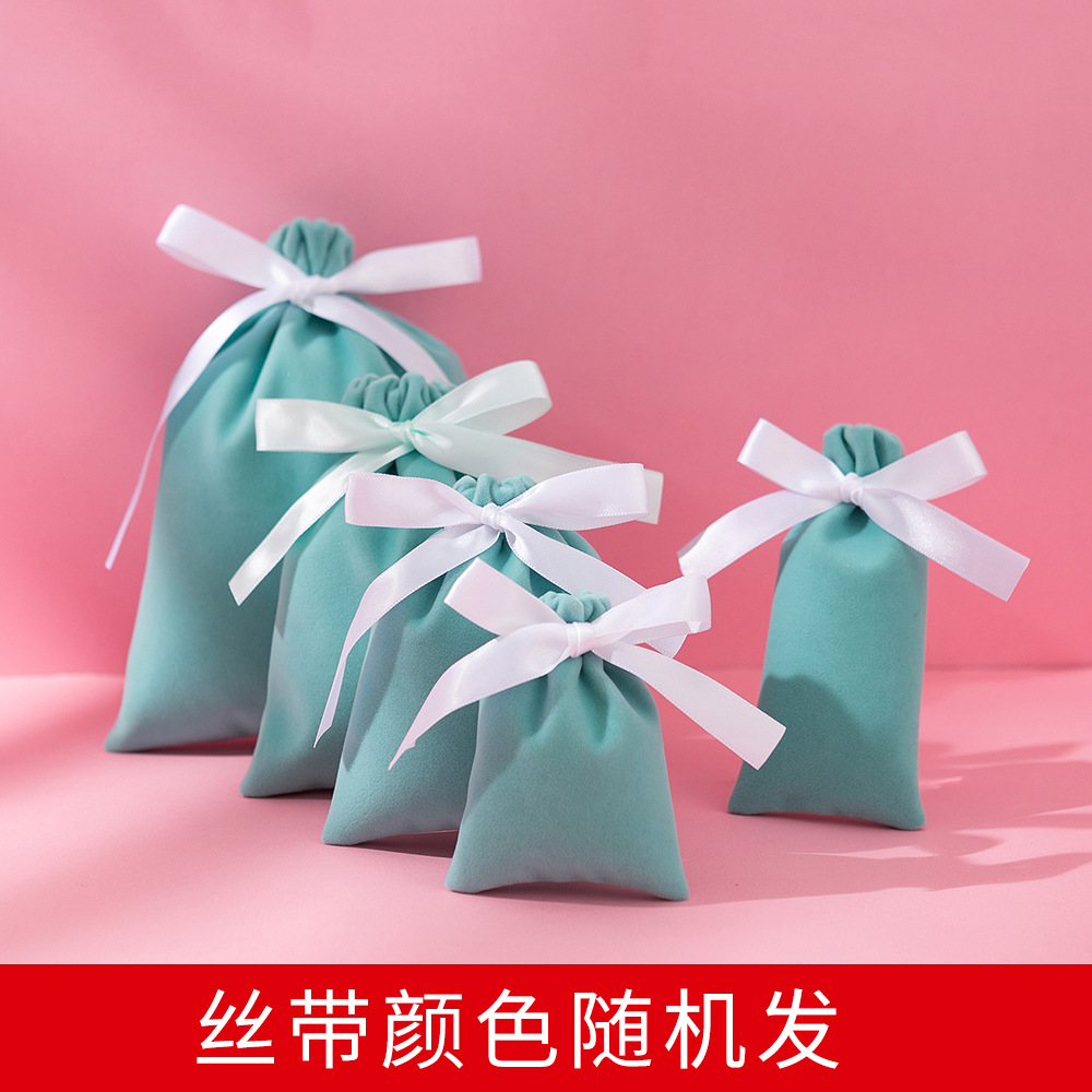 Bolsitas de terciopelo con cordón para joyas o regalos, personalizables con LOGO, ideales para empaques y obsequios