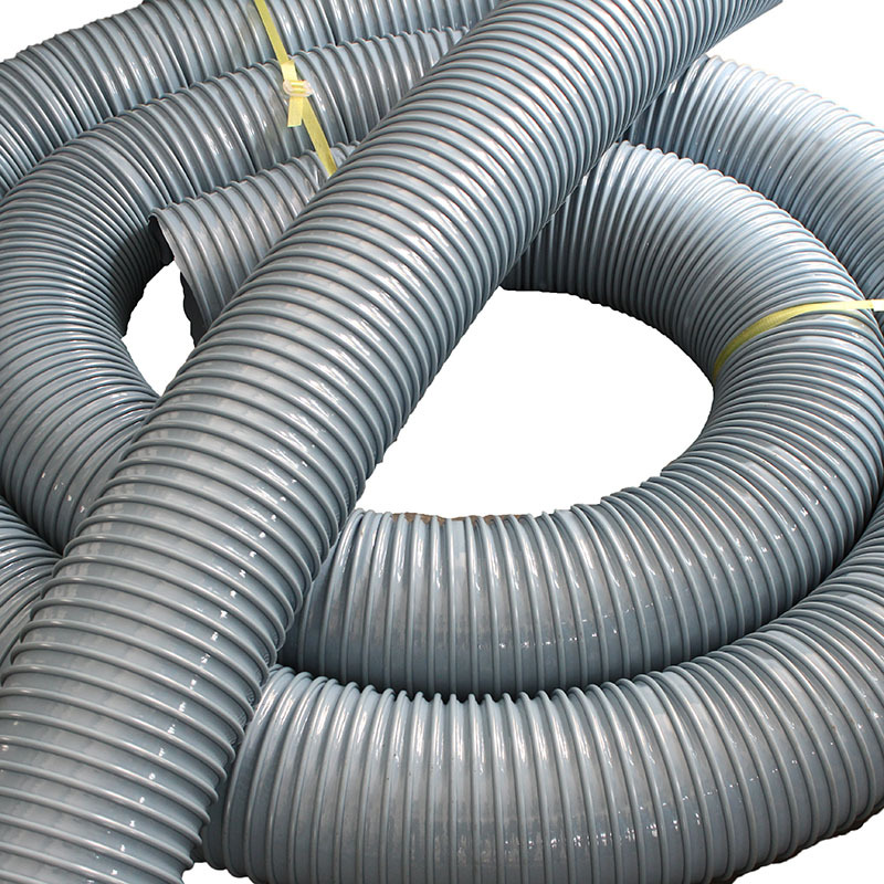 批发PVC灰骨软管 PVC方骨塑筋螺旋增强软管 方筋管 吸尘排水