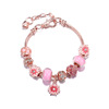 Red golden bracelet flower-shaped, accessory, flowered