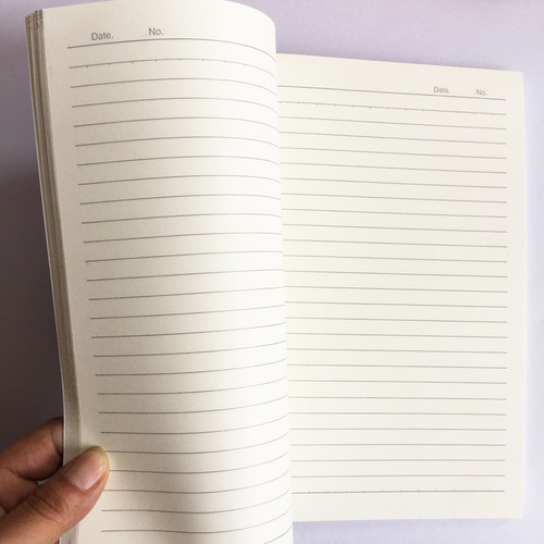 18K large notebook B5 small fresh Korean version soft copy card surface white cardboard hard paper horizontal line soft copy notebook