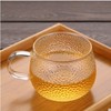 Wholesale Hammer File Glass Single Cup color handle Japanese -style hammer pattern drinking tea cup high borosilicon home cup