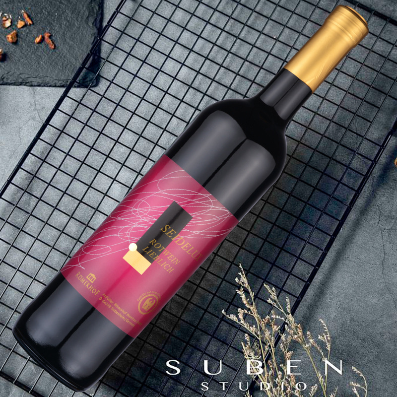 德国原瓶原装进口干红葡萄酒 6支装 果香浓郁 半甜批发总经销零售