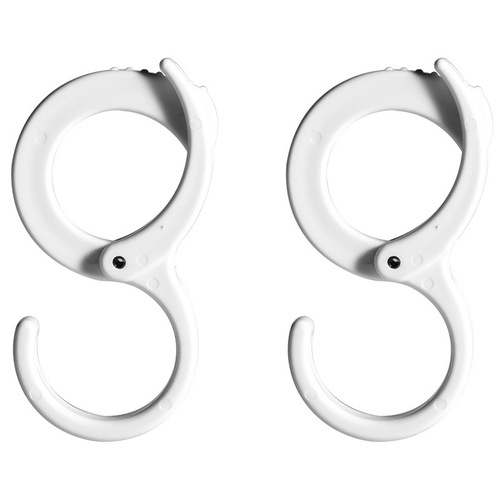 2 packs of adjustable snap-on hooks, multifunctional kitchen and bathroom wardrobe bag, tie and sundry lock hooks