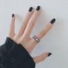 Retro small design brand adjustable ring, Japanese and Korean, trend of season, internet celebrity, on index finger