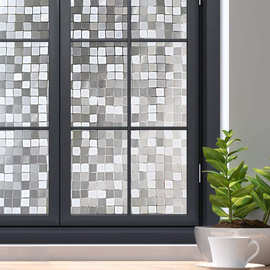 外贸跨境亚马逊窗户膜隐私玻璃贴家庭办公室马赛克图案ebay速卖通