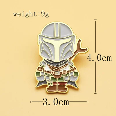 Yoda Baby Cartoon Brooch: Yaxa sancaqları - baby-yoda-6