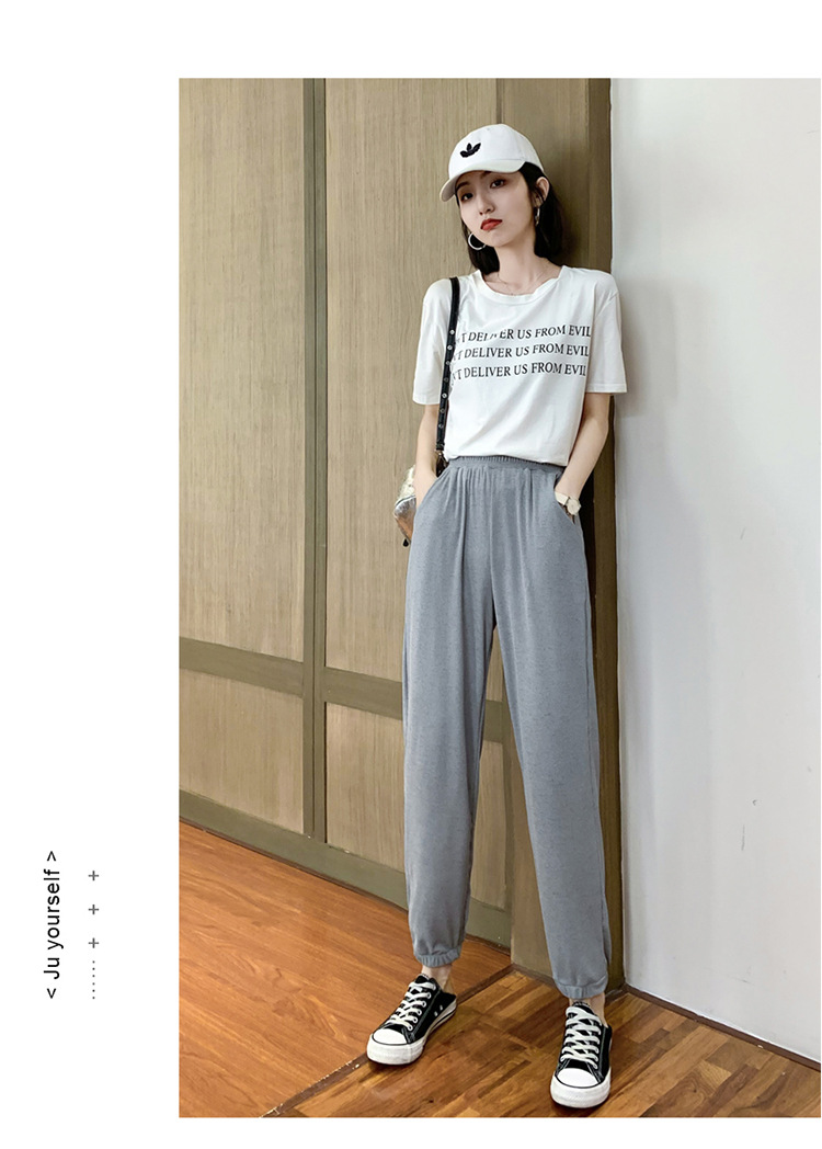 Pantalon léger femme en coton - Ref 3430172 Image 46