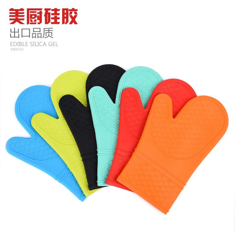 135g silica gel Microwave oven gloves thickening High temperature resistance non-slip waterproof glove Silicone Glove