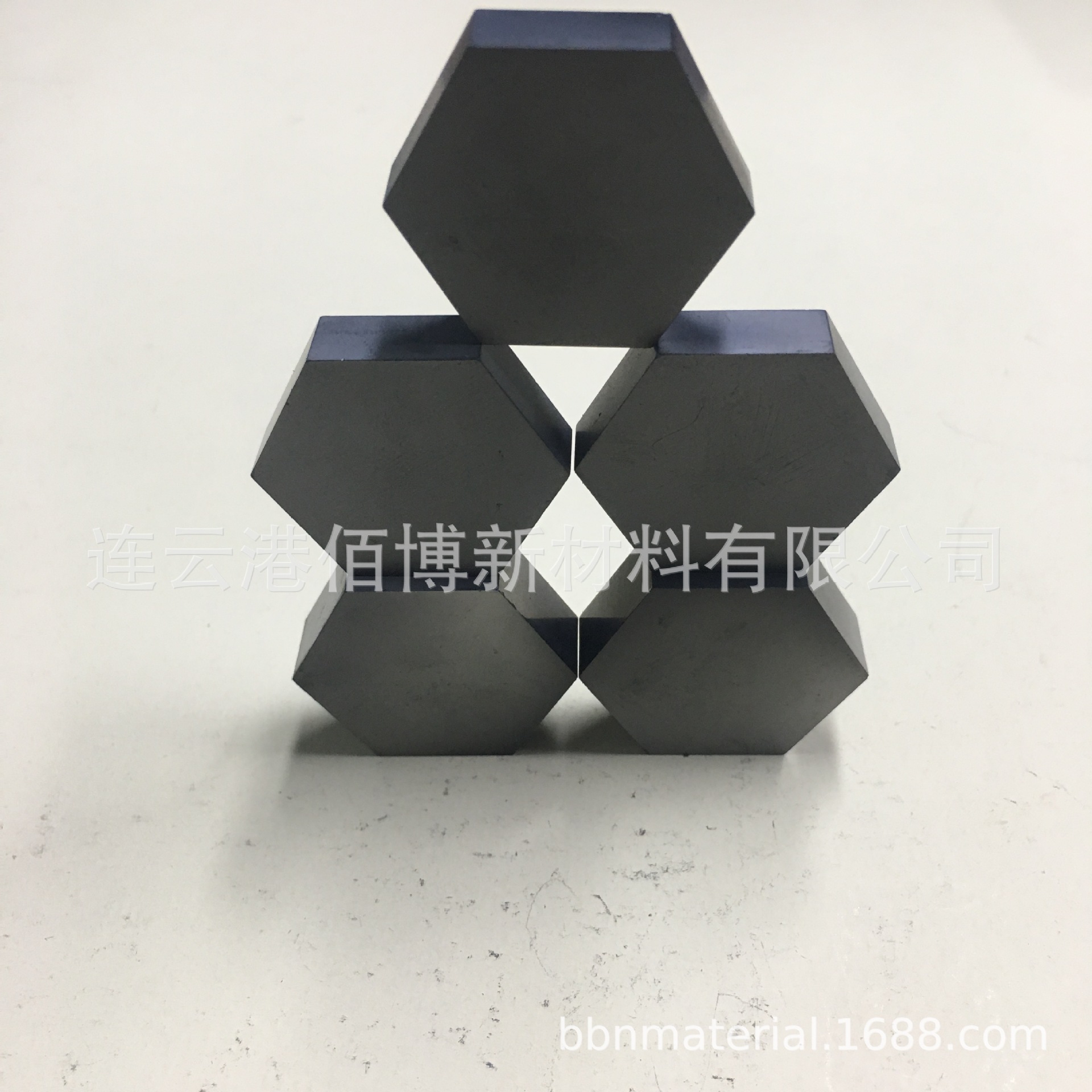 对边30mm 厚度 8mm 10mm 耐磨 六角形碳化硅防弹片 防弹板