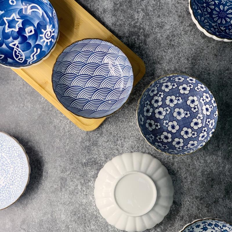 Personalized Good-looking Internet Celebrity Creative Ceramic Tableware 6-inch Lotus Bowl Dessert Bowl Fruit Bowl Salad Bowl Rice Bowl