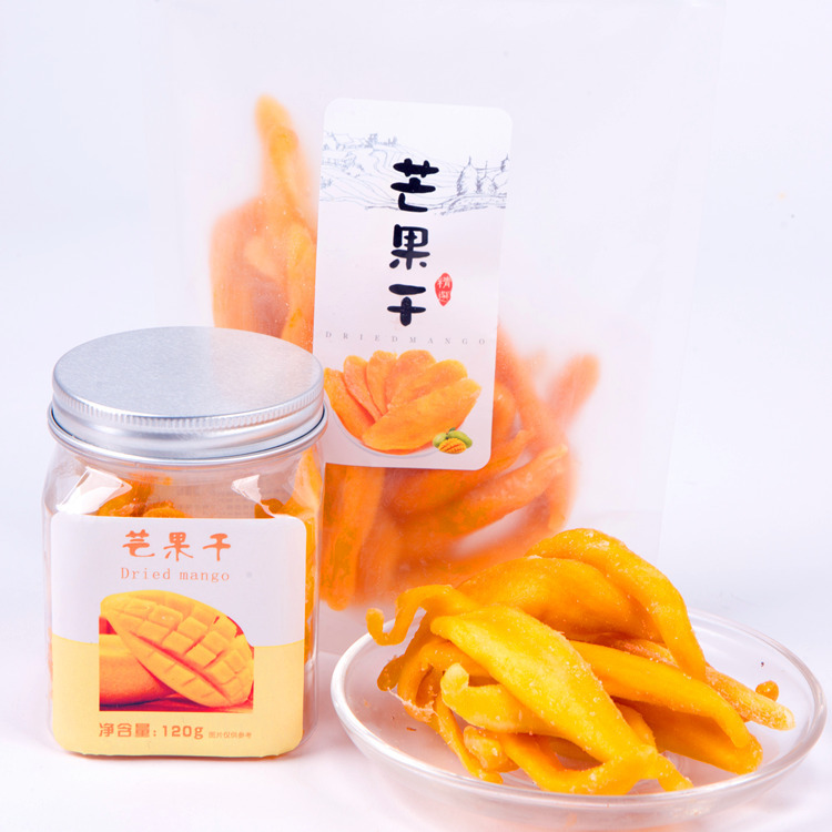 廠家直銷批發芒果幹散裝500g水果幹芒果條瓶袋裝廣西果脯零食蜜餞