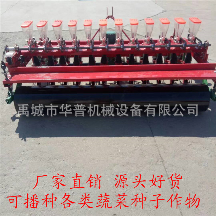 蔬菜播种机四轮拖拉机带萝卜油菜 白菜播种机 10行12行蔬菜播种机