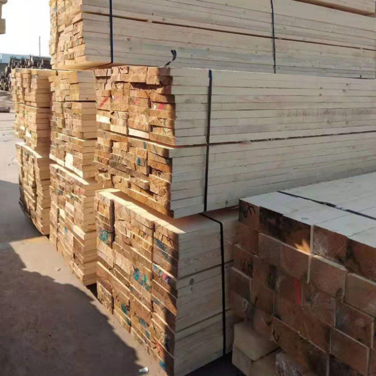 厂家山银现货供应全新防腐枕木2.5 m辐射松枕木道岔防腐素枕木按