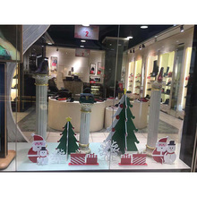 深圳喷绘写真制作异形雪弗板写真雕刻 圣诞新年橱窗PVC板道具造型