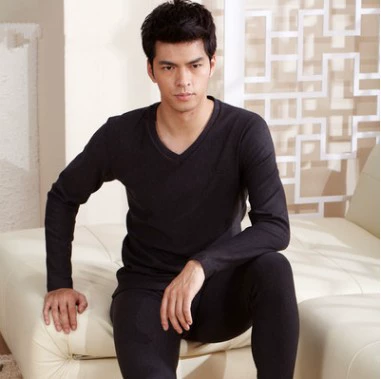 Хлопковая осенняя одежда и брюки Мужская осенняя одежда и брюки Хлопковый свитер Тонкое хлопковое мужское термобелье Зимний плюс Hypertrophy Plus